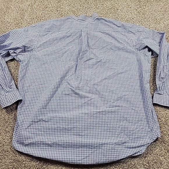 Polo by Ralph Lauren Blue Checkered Casual Button Down Shirt - Picture 6 of 7